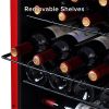 Wine Cooler Countertop Freestanding Wine Cellars Compressor Digital 24 Bottle